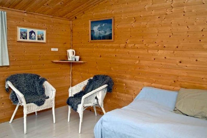 Bedroom of the Igaliku Country Hotel B&B in Greenland