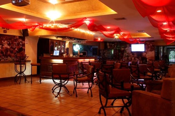 Bar of the hotel Soleil La Antigua in Antigua in Guatemala