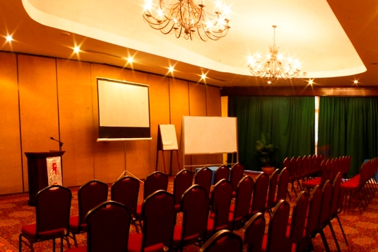 Conference room of the hotel Soleil La Antigua in Antigua in Guatemala