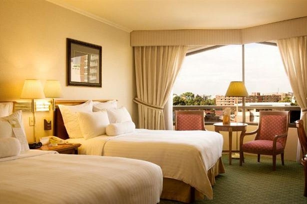 Bedroom of the Hotel Barceló Guatemala City in Guatemala