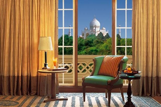 Camera dell'Oberoi Amarvilas a Agra in India