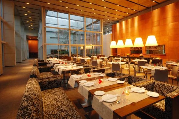 Restaurant at the Swissotel Kolkata in Calcutta in India