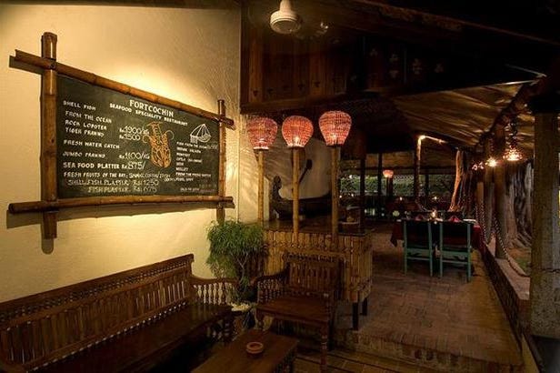 Ristorante del Casino Hotel a Cochin in India