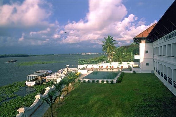 External view of the Brunton Boatyard Hotel in Cochin in India