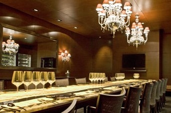 Restaurant of Le Méridien in Delhi in India