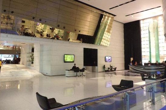 Hall of Le Méridien in Delhi in India