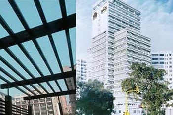 External view of The Hans Hotel in Delhi in India