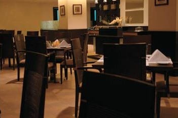 Restaurant at The Hans Hotel in Delhi in India