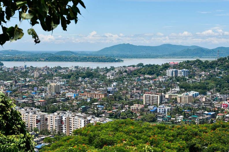 Guwahati città in India