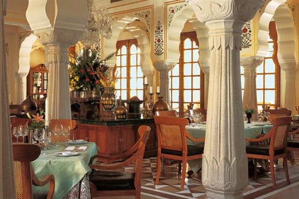 Ristorante del The Oberoi Rajvilas a Jaipur in India