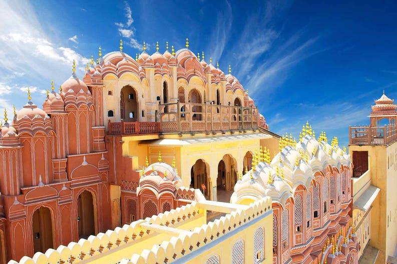 Hawa Mahal a Jaipur, città dell'India