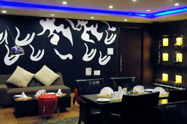 Bar of the Hotel MD's in Jorhat in India