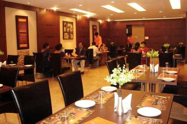 Restaurant of the Hotel MD's in Jorhat in India