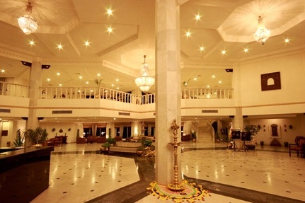 Reception of the Ramada Khajuraho Hotel in Khajuraho in India