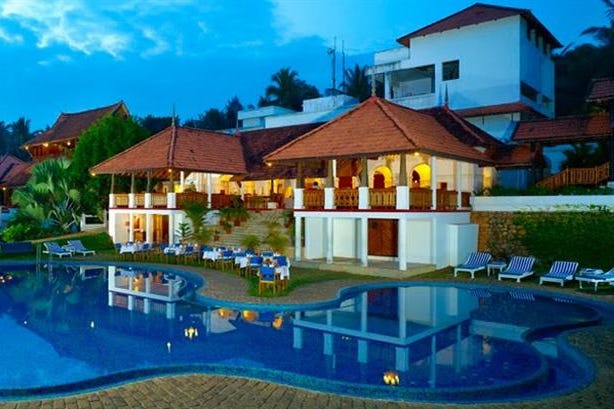 Piscina del Travancore Heritage di Kovalam in India