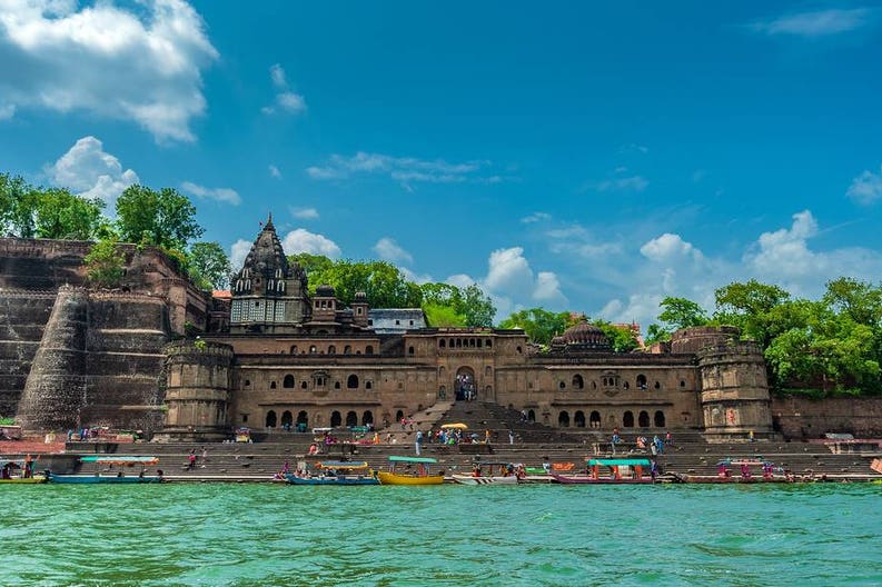 Maheshwar città in India