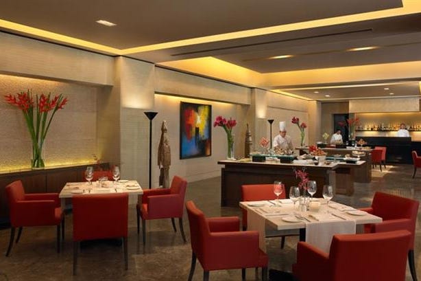 Restaurant at The Oberoi in Mumbai in India