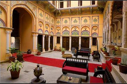 Entrance of The Grand Haveli and Resort in Nawalgarh in India