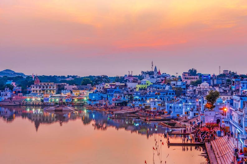 Pushkar città in India