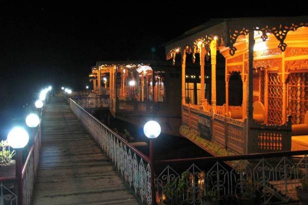 Gangway id a Houseboat Kashmir in Srinagar in India