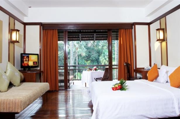 Bedroom of the Novotel Bogor in Indonesia