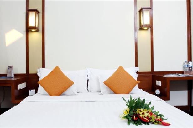Bedroom of the Novotel Bogor in Indonesia