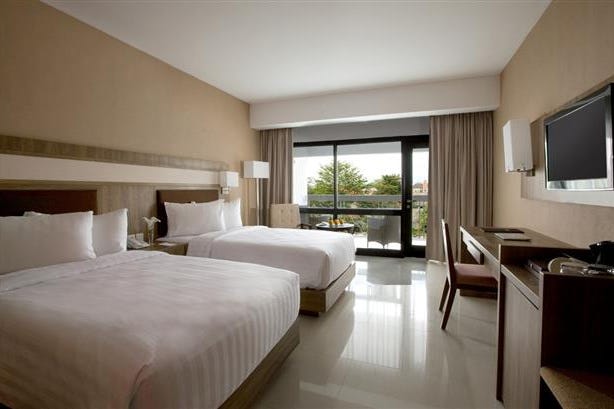 Camera da letto del Royal Ambarukmo Resort a Jogjakarta in Indonesia