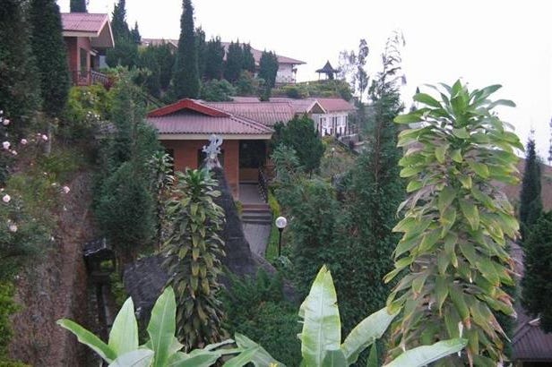 Garden of the Bromo Cottage in Indonesia