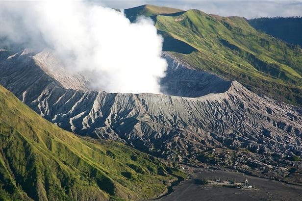 Mount Bromo, active volcano, in Indonesia