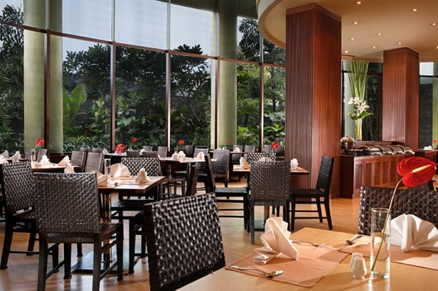 Restaurant of Santika Surabaya in Indonesia