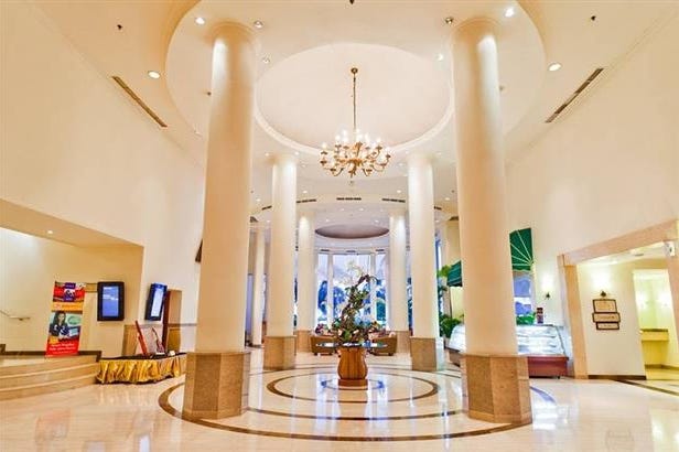 Reception of the Imperial Aryaduta Resort in Ujung Pandang in Indonesia