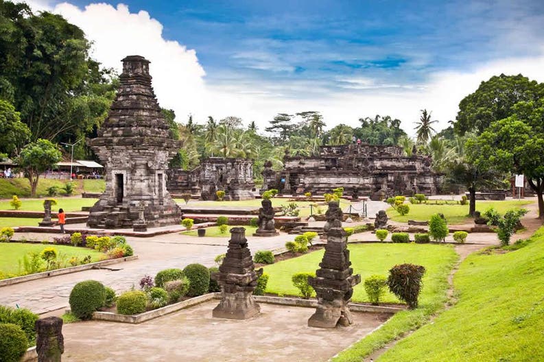 Il tempio Candi Penataran in Indonesia