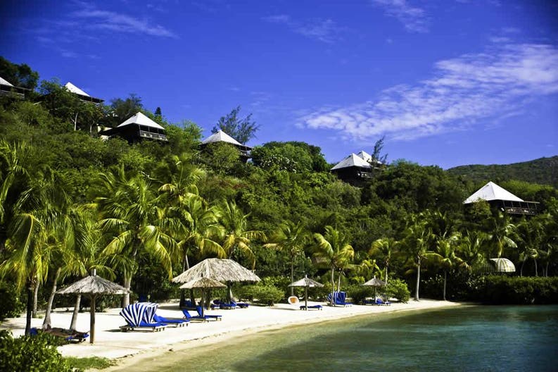 Beach and sea of British Virigin Islands