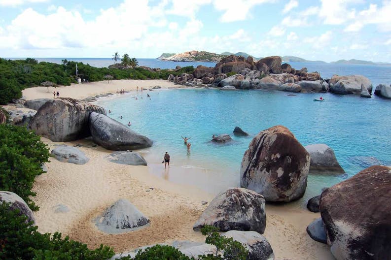 View of a bay of British Virigin Islands
