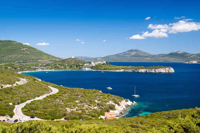Italy Sardinia Alghero landscape