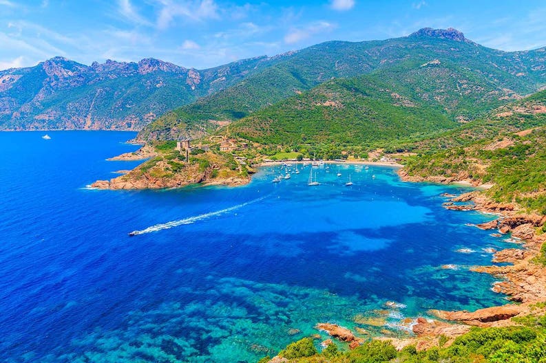 France Corsica Girolata Bay