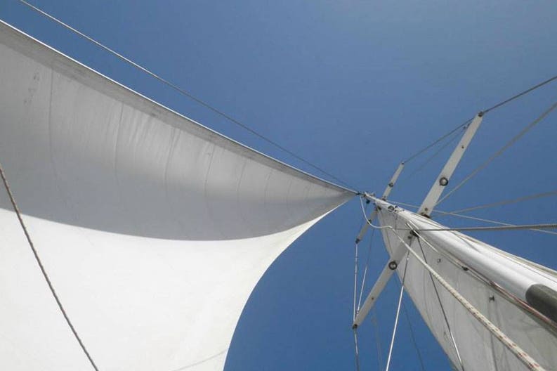 Sailing boat Oceanis 43 on navigation