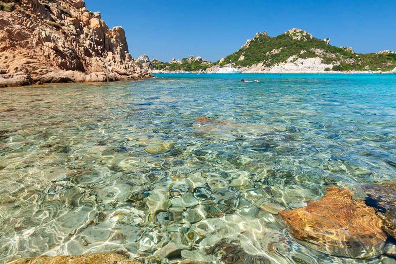 Italy Sardinia La Maddalena sea Sea of La Maddalena in Sardinia in Italy