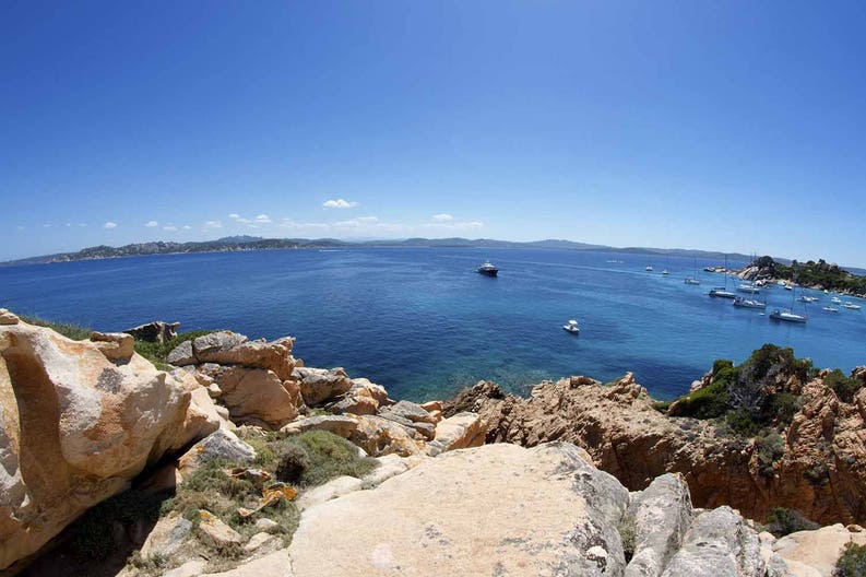 Italy Sardinia La Maddalena sea Sea of La Maddalena in Sardinia in Italy