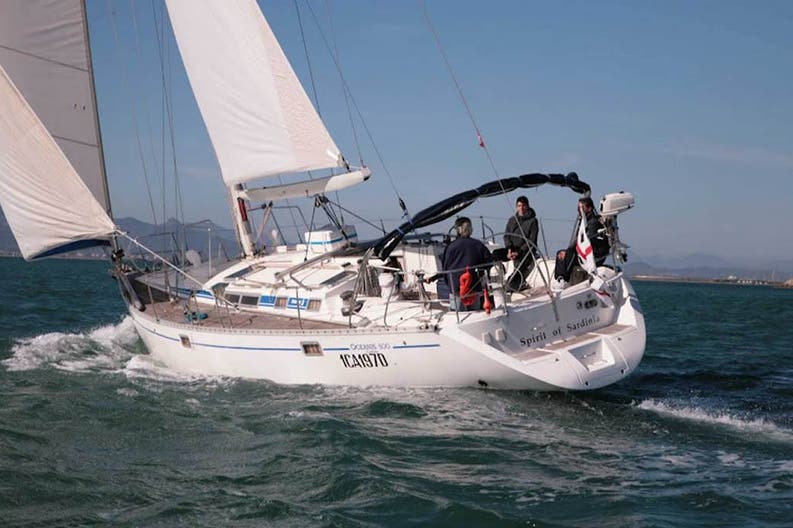 Stern of the Beneteau 50 / Spiritu de Sardigna