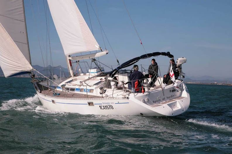 Stern of Beneteau 500 / Spirit of Sardinia