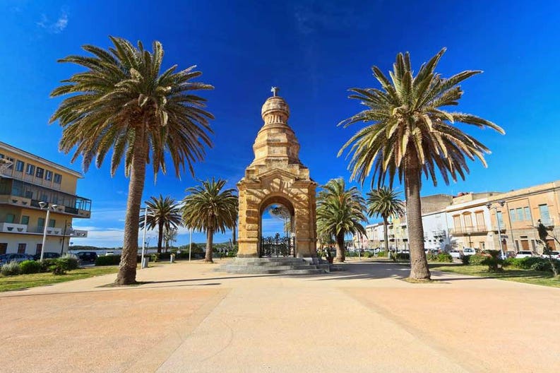 Carloforte in Sardinia in Italy