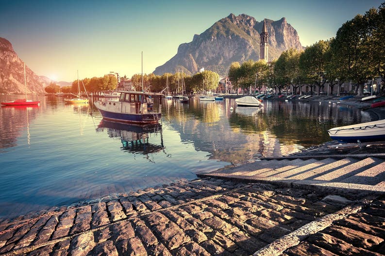 Italy-Lombardy-Lecco-lake