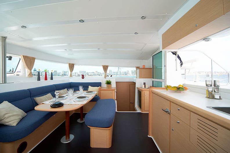 Lagoon 420 interiors