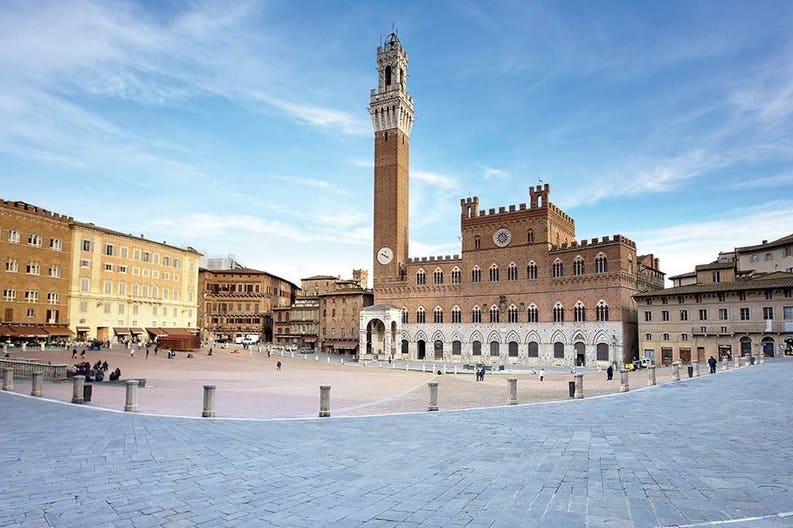 Piazza del Campo a Siena in Italia
