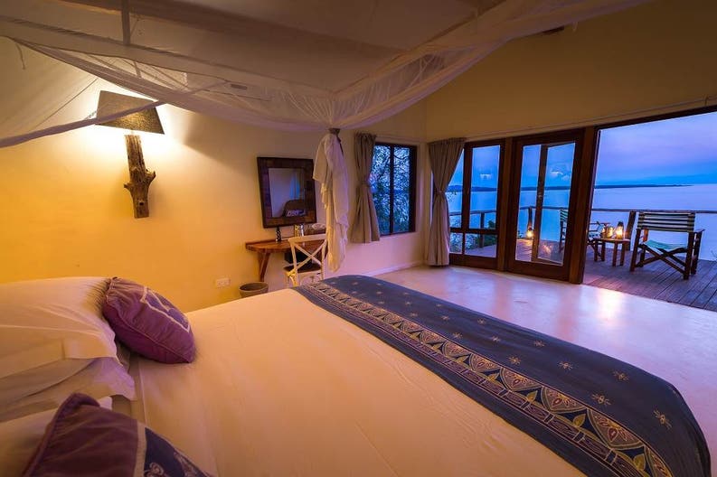 Bedroom of Pumulani Lodge in Cape Maclear