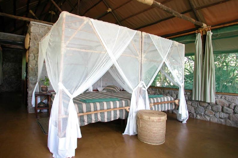 Bedroom at Mvuu Camp in Malawi