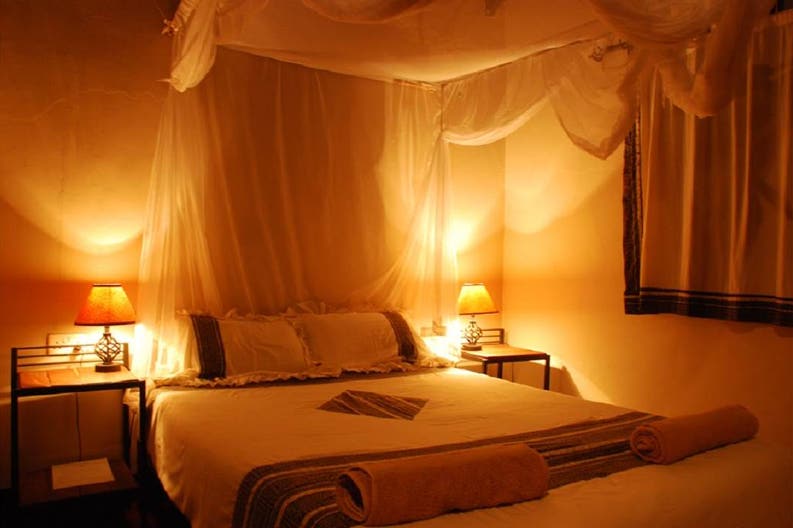 Bedroom of the Marula Lodge in Zambia
