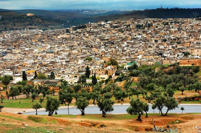 Vista panoramica della città di Fes el Bali Medina in Marocco