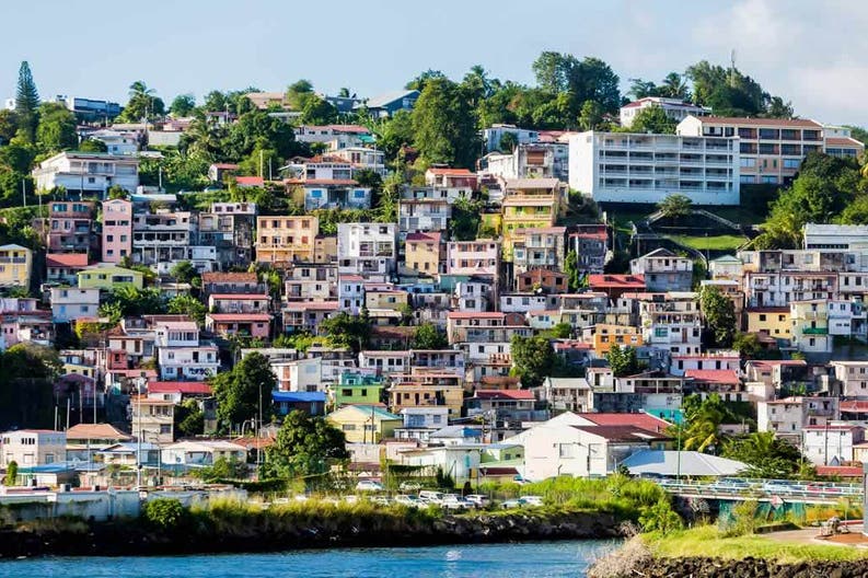 View of the city of Martinique